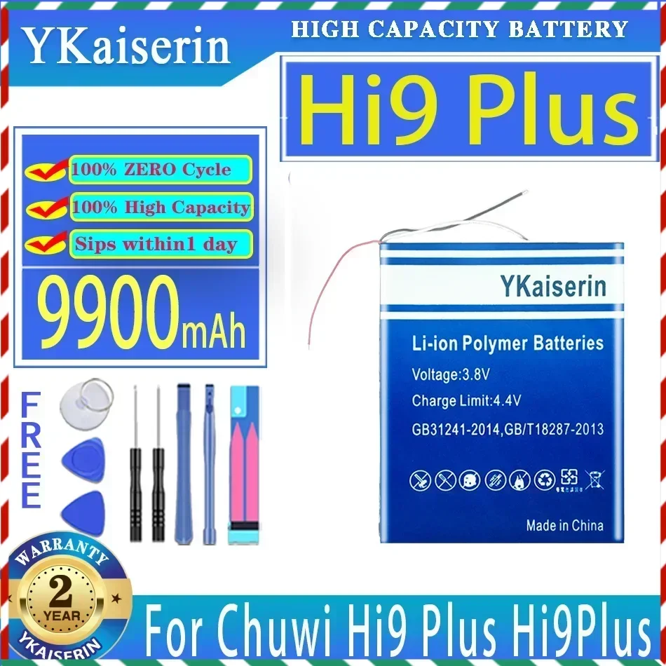 Сменный аккумулятор YKaiserin 9900 мАч для 3-проводных аккумуляторов Chuwi Hi9 Plus
Сменный аккумулятор YKaiserin 9900 мАч для 3-проводных аккумуляторов Chuwi Hi9 Plus