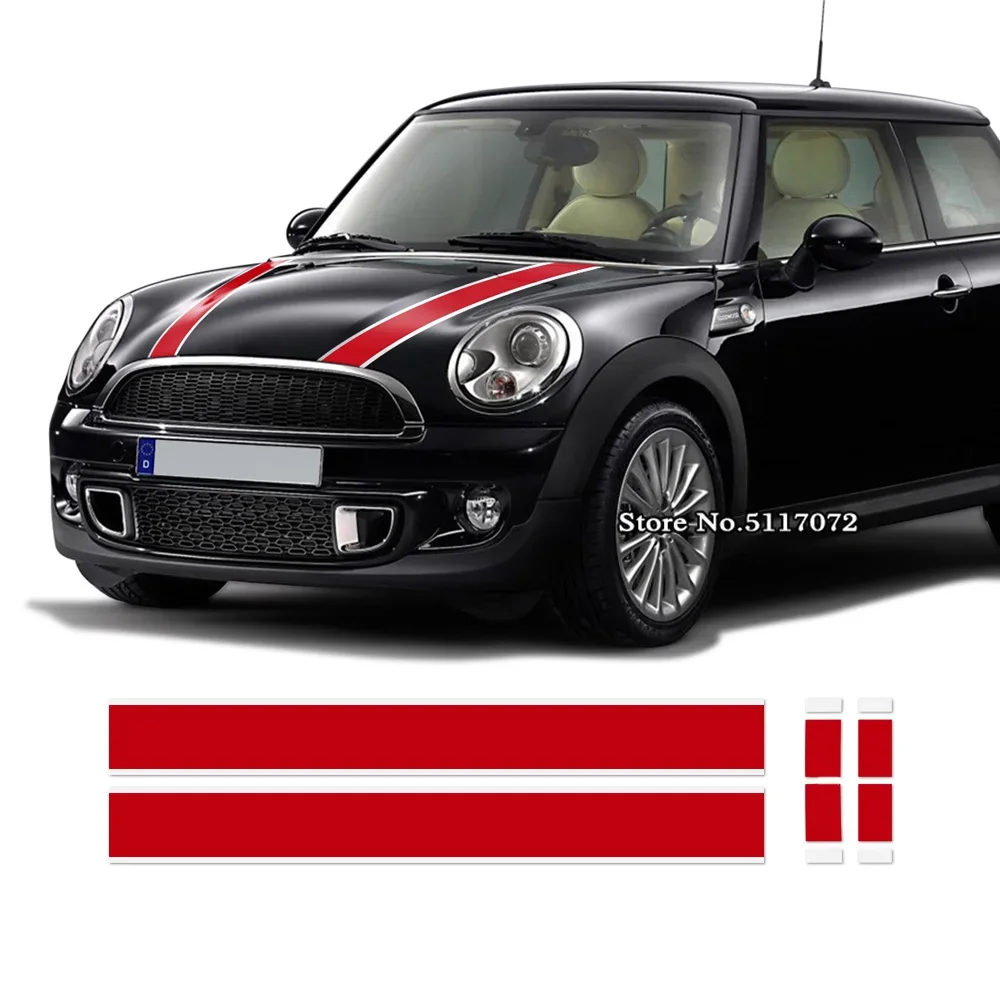 Car Styling Hood Bonnet Rear Trunk Stripes Engine Cover Vinyl Decal Sticker for Mini Cooper R56 2007-2013 Hatchback
Car Styling Hood Bonnet Rear Trunk Stripes Engine Cover Vinyl Decal Sticker for Mini Cooper R56 2007-2013 Hatchback
