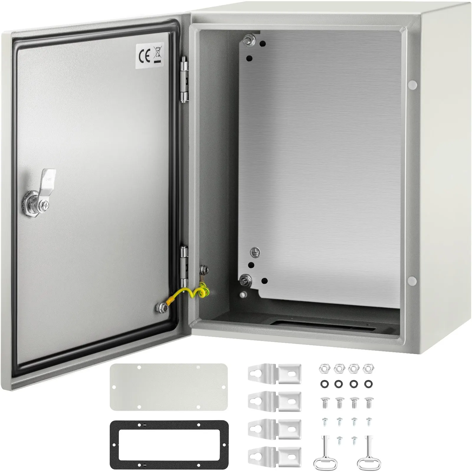 NEMA Steel Enclosure, 16 X 12 X 8'' NEMA 4X Steel Electrical Box, IP66 Waterproof & Dustproof, Outdoor/Indoor Electrical
NEMA Steel Enclosure, 16 X 12 X 8'' NEMA 4X Steel Electrical Box, IP66 Waterproof & Dustproof, Outdoor/Indoor Electrical