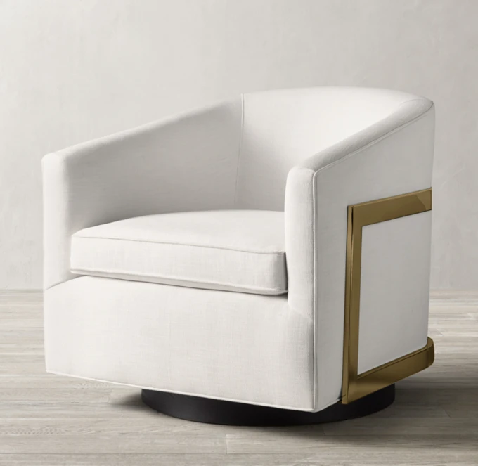 American rural retro solid wood rotating leisure chair French modern simple cotton and linen fabric single sofa
American rural retro solid wood rotating leisure chair French modern simple cotton and linen fabric single sofa