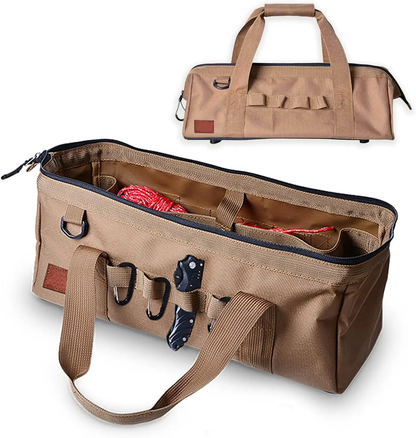 Large Capacity Camping Tool Bag with Wide Mouth Storage and Zipper, Sturdy Bottom Tool Organizer for Outdoor Gear
Large Capacity Camping Tool Bag with Wide Mouth Storage and Zipper, Sturdy Bottom Tool Organizer for Outdoor Gear