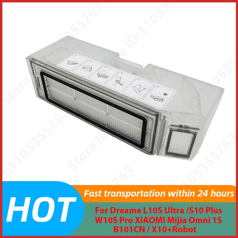 For Dreame L10S Ultra /S10 Plus/W10S Pro & XIAOMI Mijia Omni 1S B101CN / X10+Robot Vacuum Cleaner Trash Box
For Dreame L10S Ultra /S10 Plus/W10S Pro & XIAOMI Mijia Omni 1S B101CN / X10+Robot Vacuum Cleaner Trash Box