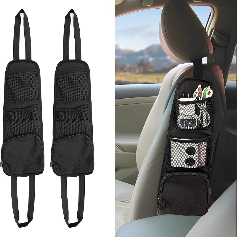 2PCS Car Seat Storage Hanging Bag, Multi-Pocket Seat Side Organizer, Multifunctional Mesh Net Pocket
2PCS Car Seat Storage Hanging Bag, Multi-Pocket Seat Side Organizer, Multifunctional Mesh Net Pocket
