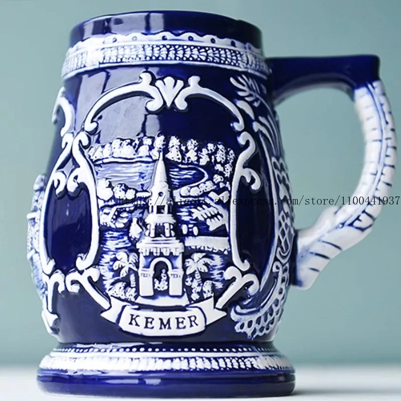 Mediterranean Turkish Blue And White Hand-Painted Ceramic Large-Bellied Cup Milk And Beer Mug
Mediterranean Turkish Blue And White Hand-Painted Ceramic Large-Bellied Cup Milk And Beer Mug