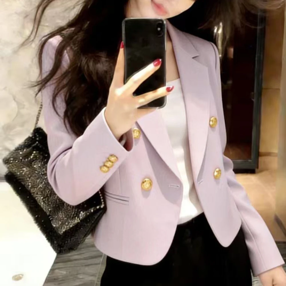 Internet celebrity blazer women's spring and autumn new casual fashion slim small short small fragrant outside
Internet celebrity blazer women's spring and autumn new casual fashion slim small short small fragrant outside