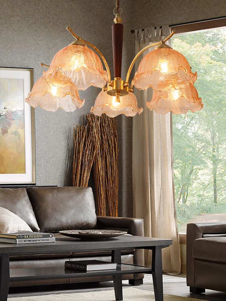 Medieval American style retro living room study chandelier amber glass lamp Nordic simple restaurant bedroom lamps
Medieval American style retro living room study chandelier amber glass lamp Nordic simple restaurant bedroom lamps
