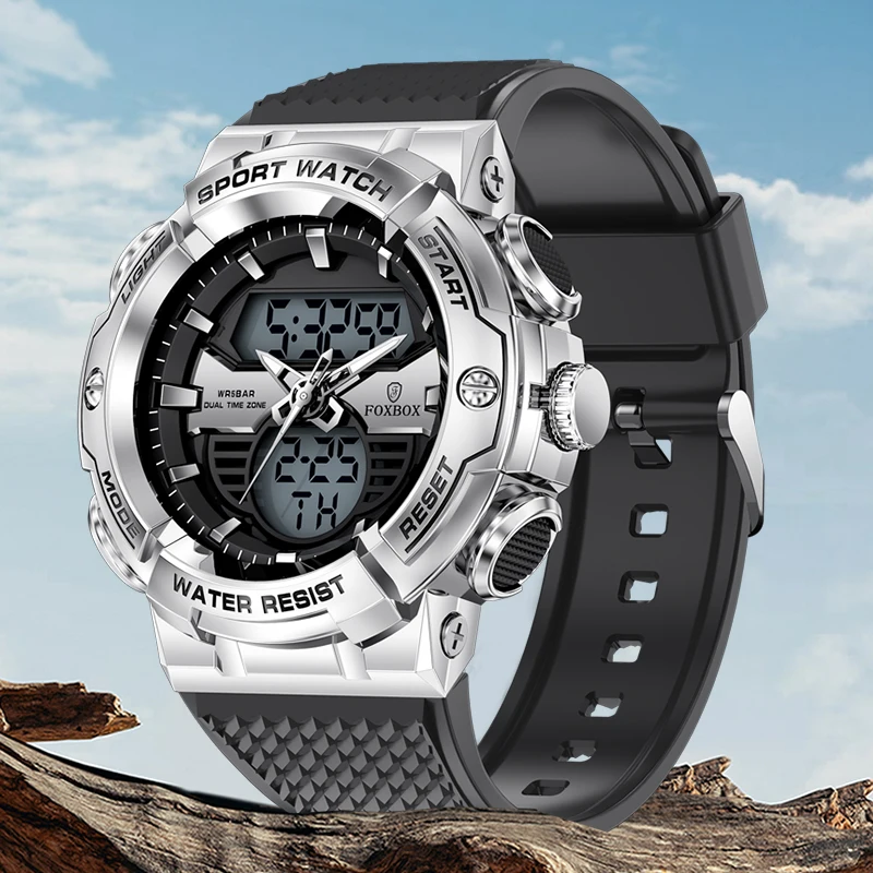 FOXBOX New Fashion Quartz Big Dial Watch Men Casual Sport Waterproof LED Chronograph Luminous Wristwatches Relogios Masculino
FOXBOX New Fashion Quartz Big Dial Watch Men Casual Sport Waterproof LED Chronograph Luminous Wristwatches Relogios Masculino
