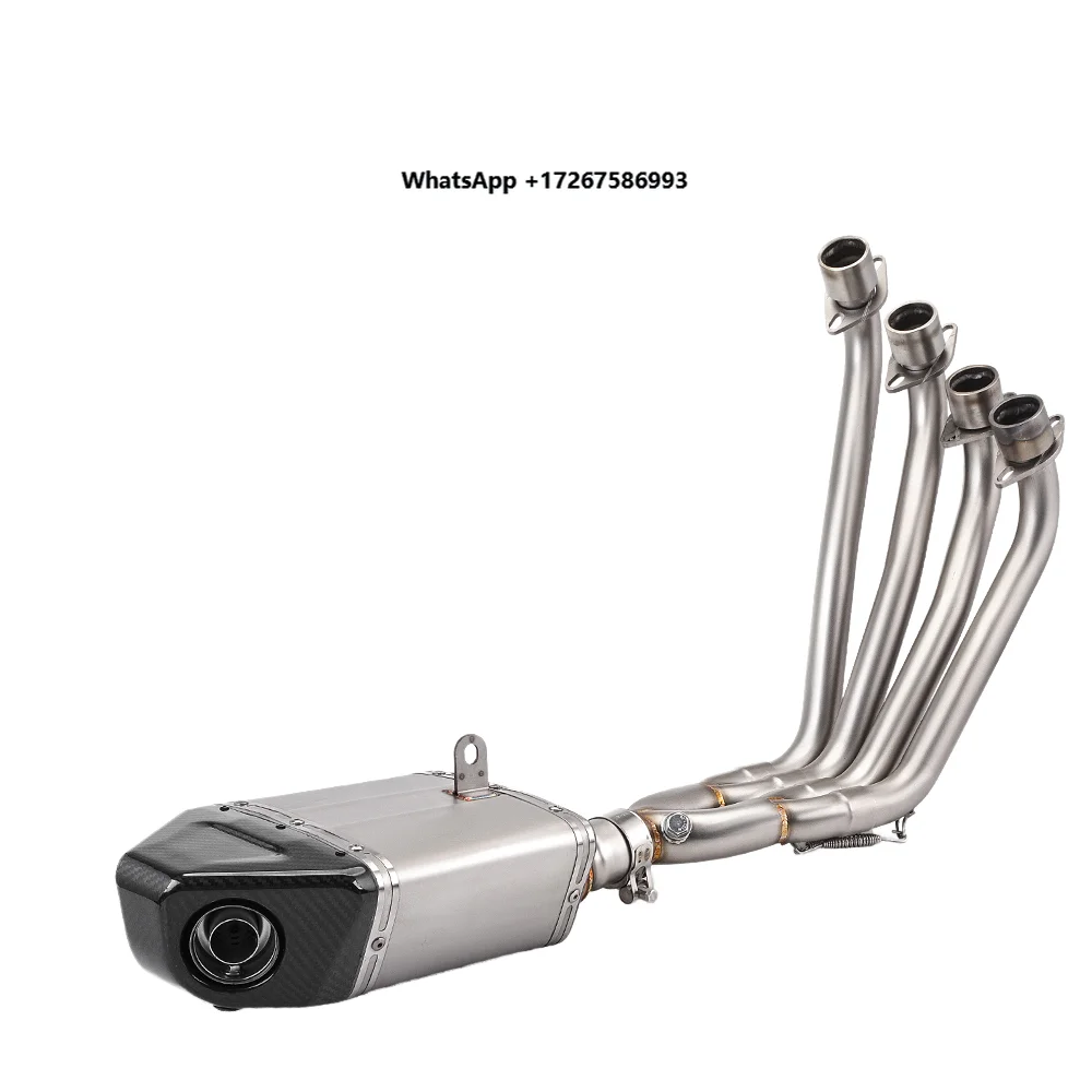New Steel Motorcycle Exhaust Pipe for CBR650R/CB650F 2014-2024 with Full Racing Line System and Front Link Pipe Modification
New Steel Motorcycle Exhaust Pipe for CBR650R/CB650F 2014-2024 with Full Racing Line System and Front Link Pipe Modification