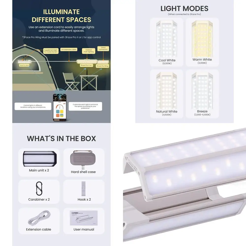 Portable Rechargeable LED Light Bar for Camping, Tents, Outdoors, and Work with Long Battery Life and Adjustable Modes
Portable Rechargeable LED Light Bar for Camping, Tents, Outdoors, and Work with Long Battery Life and Adjustable Modes