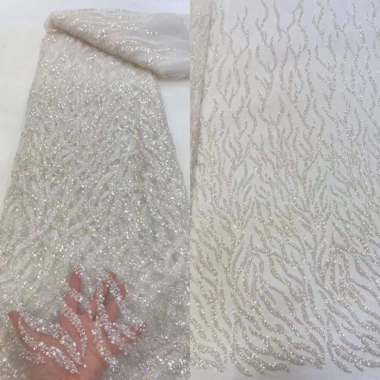 African Lace Fabric SYJ-10988612 Embroidery Sequins and beads Lace Fabric for Wedding Dress Party
African Lace Fabric SYJ-10988612 Embroidery Sequins and beads Lace Fabric for Wedding Dress Party