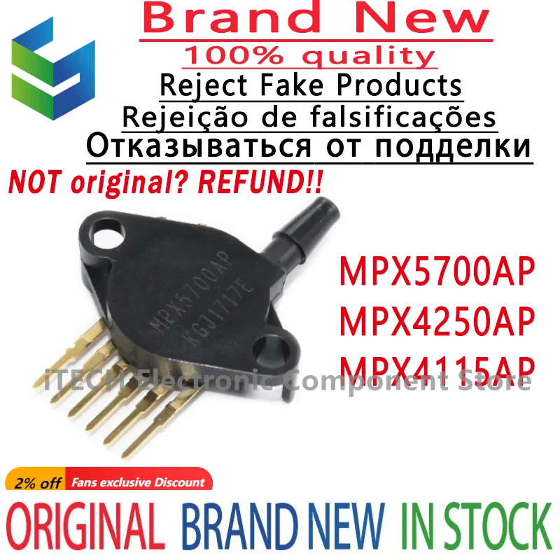 1 шт. MPX5700AP MPX4250AP MPX4115AP SIP-6 высокодиапазонный дифференциальный/Датчик давления MPX5700 MPX4250 MPX4115
1 шт. MPX5700AP MPX4250AP MPX4115AP SIP-6 высокодиапазонный дифференциальный/Датчик давления MPX5700 MPX4250 MPX4115