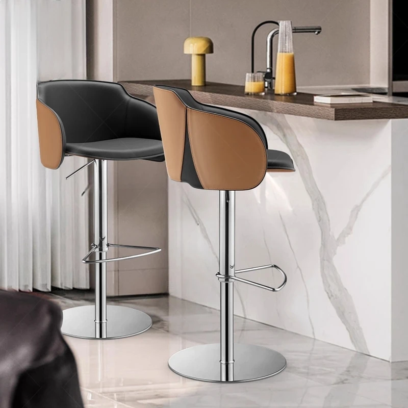 Nordic luxury bar chair modern simple lifting high chair bar chair home hotel rotating stainless steel high stool.
Nordic luxury bar chair modern simple lifting high chair bar chair home hotel rotating stainless steel high stool.