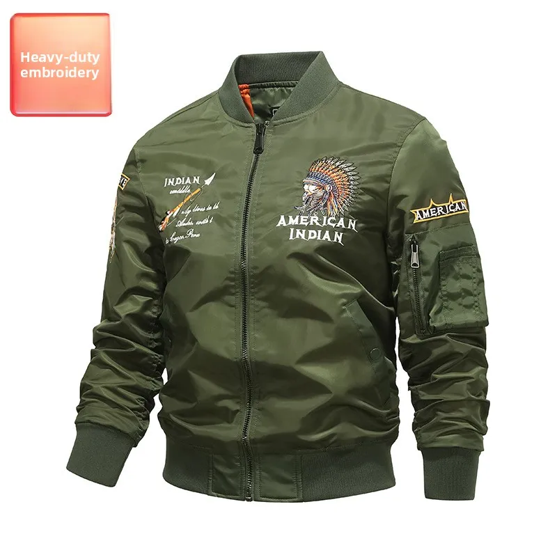 Retro American Pilot Jaet Men's Heavy Embroidery Baseball Sle Outerwear Large Size Workwear Jaet Trendy Motorcycle Top
Retro American Pilot Jaet Men's Heavy Embroidery Baseball Sle Outerwear Large Size Workwear Jaet Trendy Motorcycle Top