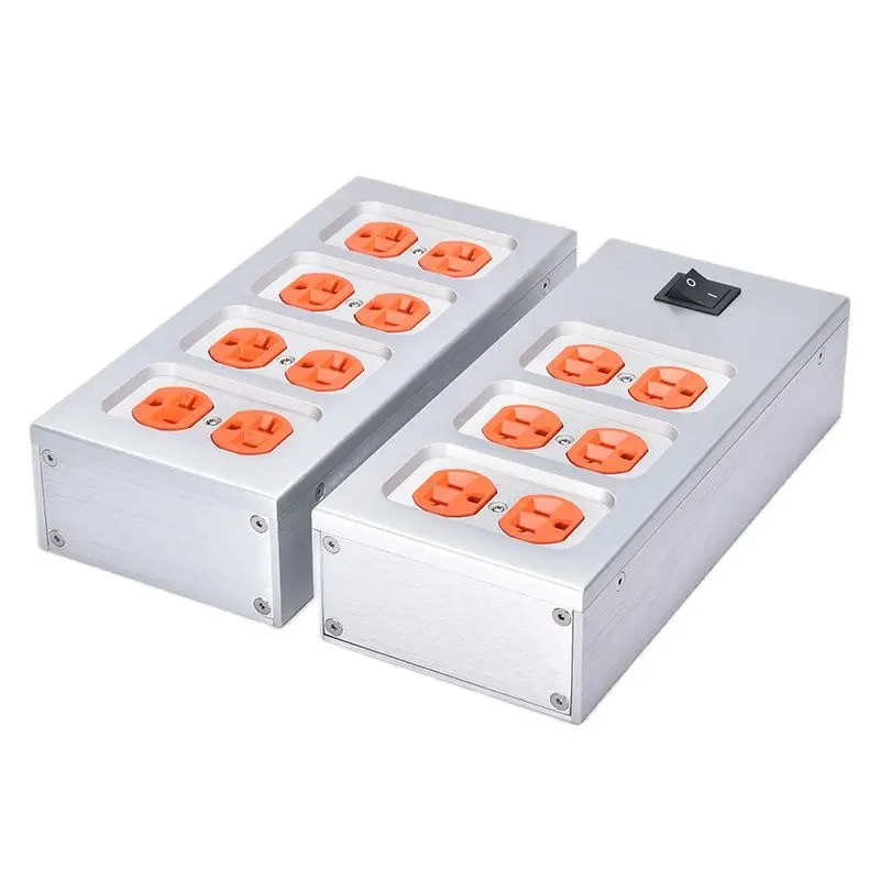 All aluminum chassis American Standard Power outlet 6-bit Power supply socket 8-bit US HIFI power socket
All aluminum chassis American Standard Power outlet 6-bit Power supply socket 8-bit US HIFI power socket