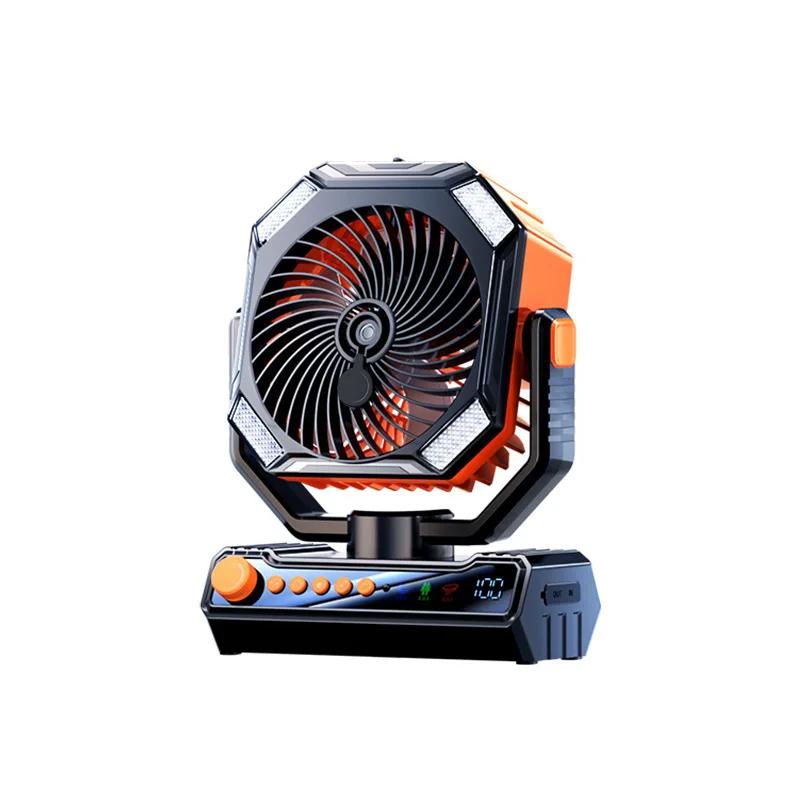 Multifunctional camping electric fan rechargeable shaking head soft sound strong wind desktop lighting remote control portable
Multifunctional camping electric fan rechargeable shaking head soft sound strong wind desktop lighting remote control portable