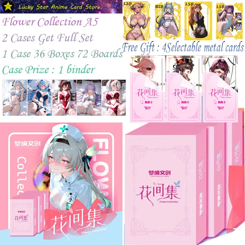 Flower Collection A5 size Card Goddess Story Sexy Card Waifu Card Collectible Card Toy Gift Kafka Thunder Gener
Flower Collection A5 size Card Goddess Story Sexy Card Waifu Card Collectible Card Toy Gift Kafka Thunder Gener