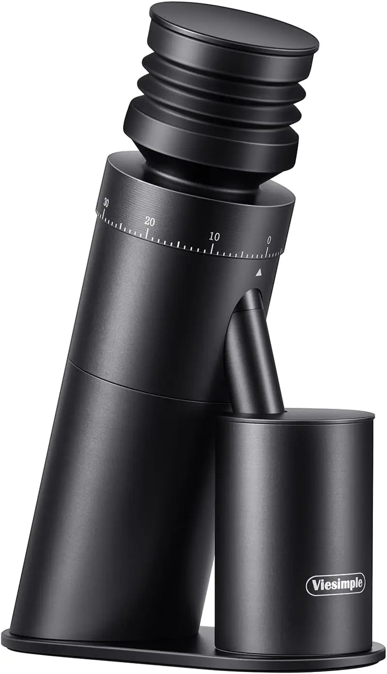 Single Dose Coffee Grinder, 48mm Conical Burr, Anti-Static, Magnetic Cup, Quiet for Home
Single Dose Coffee Grinder, 48mm Conical Burr, Anti-Static, Magnetic Cup, Quiet for Home