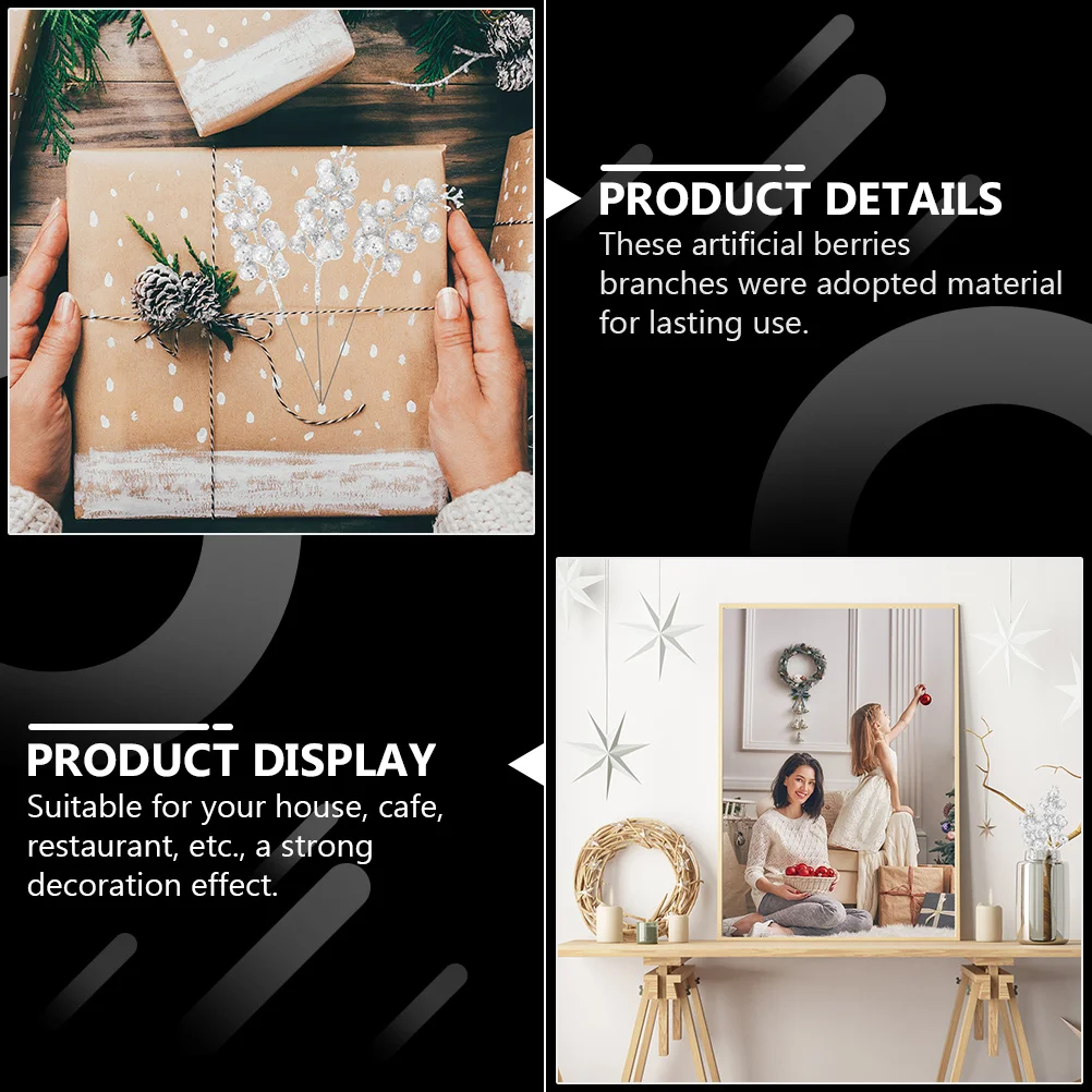 24pcs Bright Sequin Small Berries Branches Christmas Simulation Berry Stems For Home Party Decoration Xmas Glitter Artificial
24pcs Bright Sequin Small Berries Branches Christmas Simulation Berry Stems For Home Party Decoration Xmas Glitter Artificial