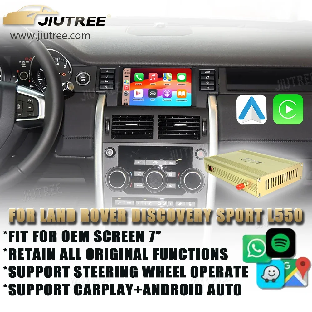 Linux System For Land Rover Discovery Sport L550 Decoder box Wireless CarPlay Android Auto Stereo Upgrade Oem screen Retrofit
Linux System For Land Rover Discovery Sport L550 Decoder box Wireless CarPlay Android Auto Stereo Upgrade Oem screen Retrofit