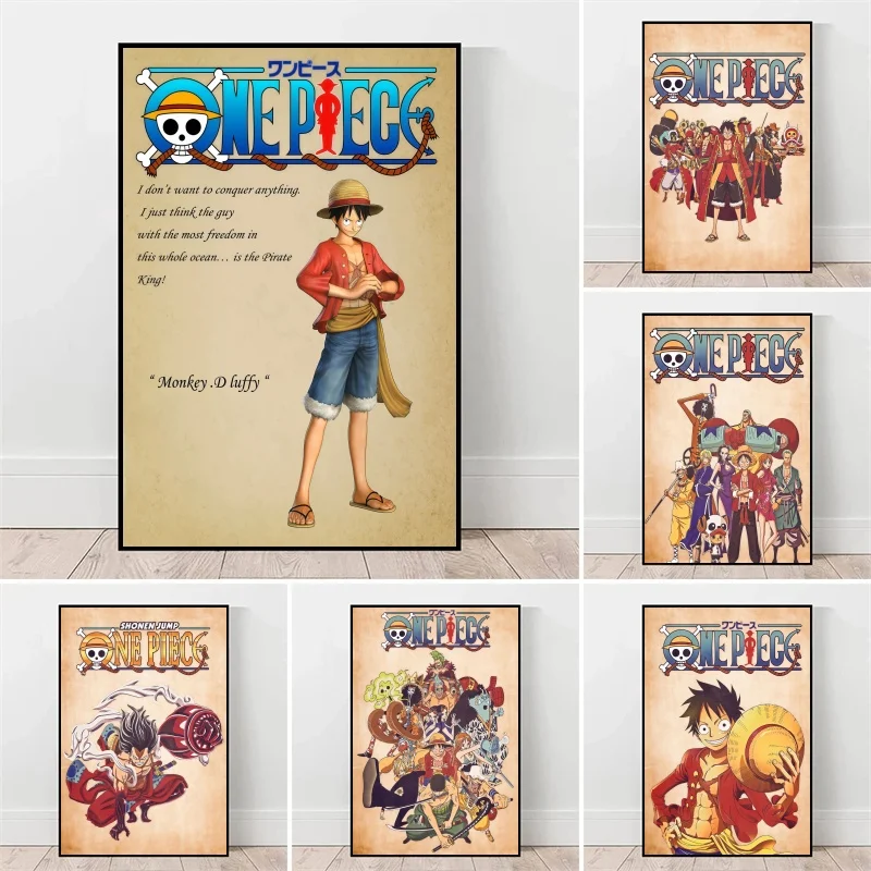 Bandai Classic Anime Retro One Piece Poster Monkey D. Luffy Zorro Figure No Frame Canvas Painting Print Wall Art Children Gift
Bandai Classic Anime Retro One Piece Poster Monkey D. Luffy Zorro Figure No Frame Canvas Painting Print Wall Art Children Gift