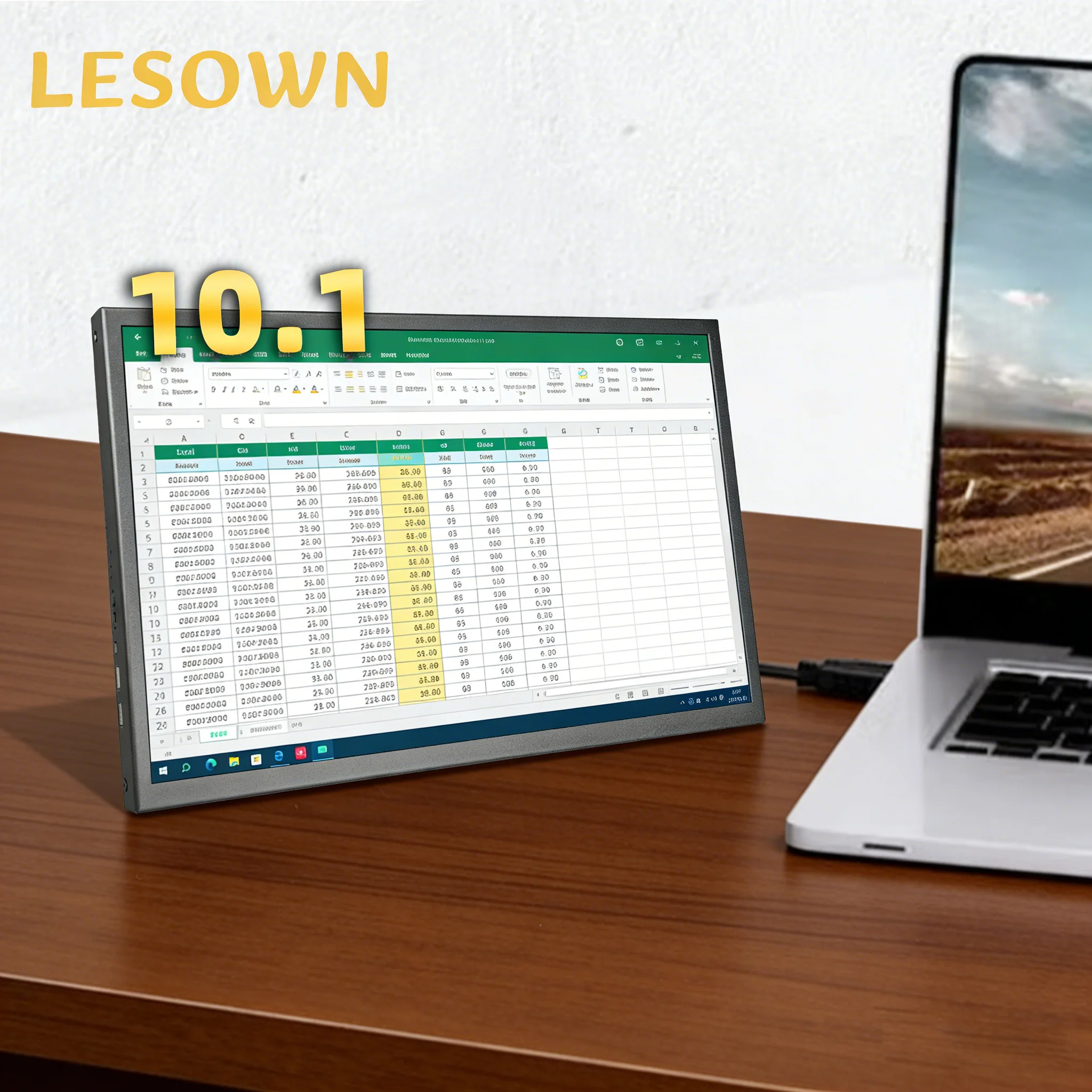 LESOWN 10.1 Inch Mini Display 2560x1600 IPS USB C HDMI Compact Monitor Portable Second Screen External Display for Excel Work
LESOWN 10.1 Inch Mini Display 2560x1600 IPS USB C HDMI Compact Monitor Portable Second Screen External Display for Excel Work