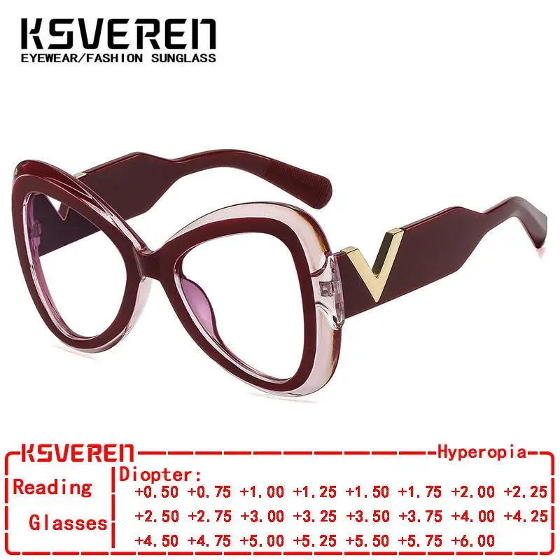 KSVEREN Women Vintage Anti Blue Light Reading Glasses Presbyopic Eyewear Optical Glasses Prescription Glasses Relieves Tiredness
KSVEREN Women Vintage Anti Blue Light Reading Glasses Presbyopic Eyewear Optical Glasses Prescription Glasses Relieves Tiredness
