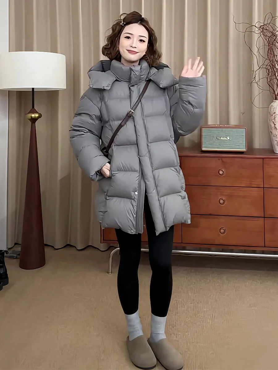 Женская зимняя удлиненная куртка Cloud Puff Du down Jaet свободного кроя, утепленная, теплая, повседневная, на молнии
Женская зимняя удлиненная куртка Cloud Puff Du down Jaet свободного кроя, утепленная, теплая, повседневная, на молнии