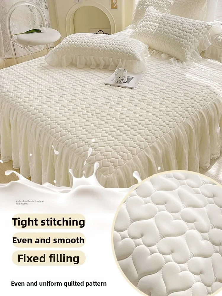 Princ Sle Latex Cooling Mat Tee-Piece Set Ice Silk Bed Skirt Design Air Conditioned Waable Summer Home Use Soft Mat
Princ Sle Latex Cooling Mat Tee-Piece Set Ice Silk Bed Skirt Design Air Conditioned Waable Summer Home Use Soft Mat