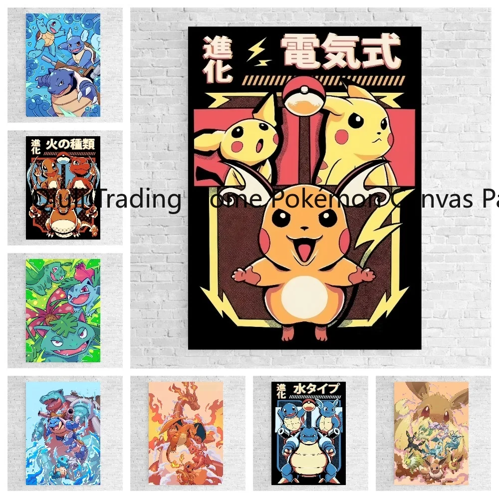 Anime Canvas Painting Pokemon Bulbasaur Charmander Squirtle Poster and Print Watercolor Wall Art Picture Home Decor Kids Gifts
Anime Canvas Painting Pokemon Bulbasaur Charmander Squirtle Poster and Print Watercolor Wall Art Picture Home Decor Kids Gifts