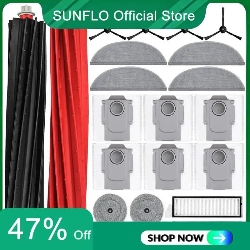SUNFLO For Roborock S8 Maxv Ultra Main Side Brush Hepa Filter Mop Cloth Dust Bags Robot Vacuum Cleaner Accessories
SUNFLO For Roborock S8 Maxv Ultra Main Side Brush Hepa Filter Mop Cloth Dust Bags Robot Vacuum Cleaner Accessories