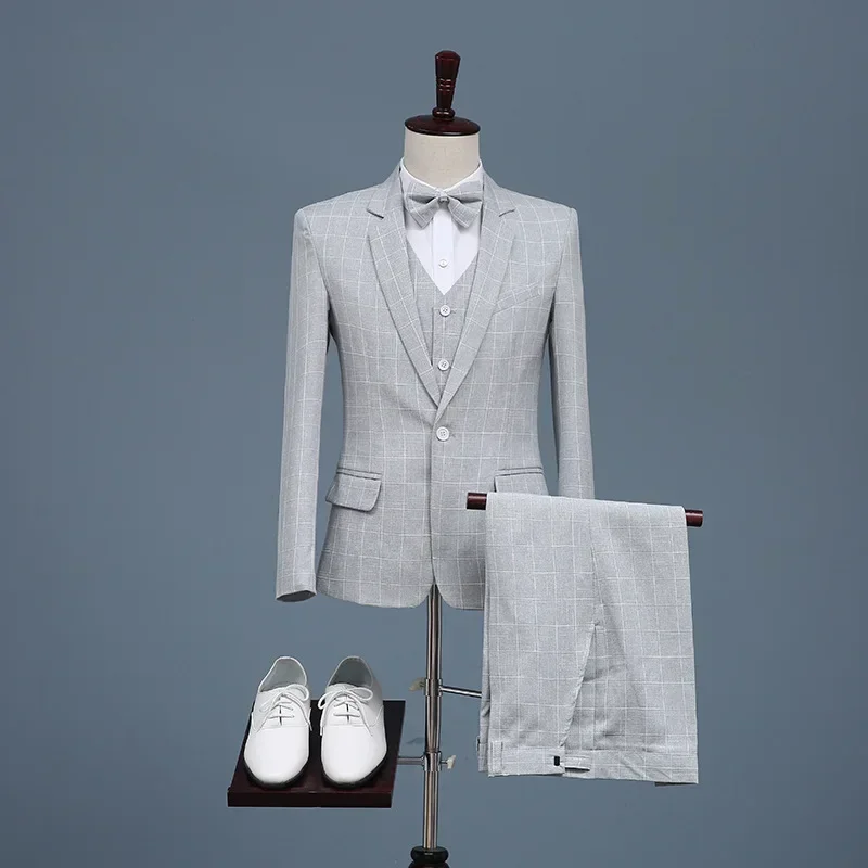 B89-Men's two-piece business suit small suit Korean style slim fit best man groom
B89-Men's two-piece business suit small suit Korean style slim fit best man groom