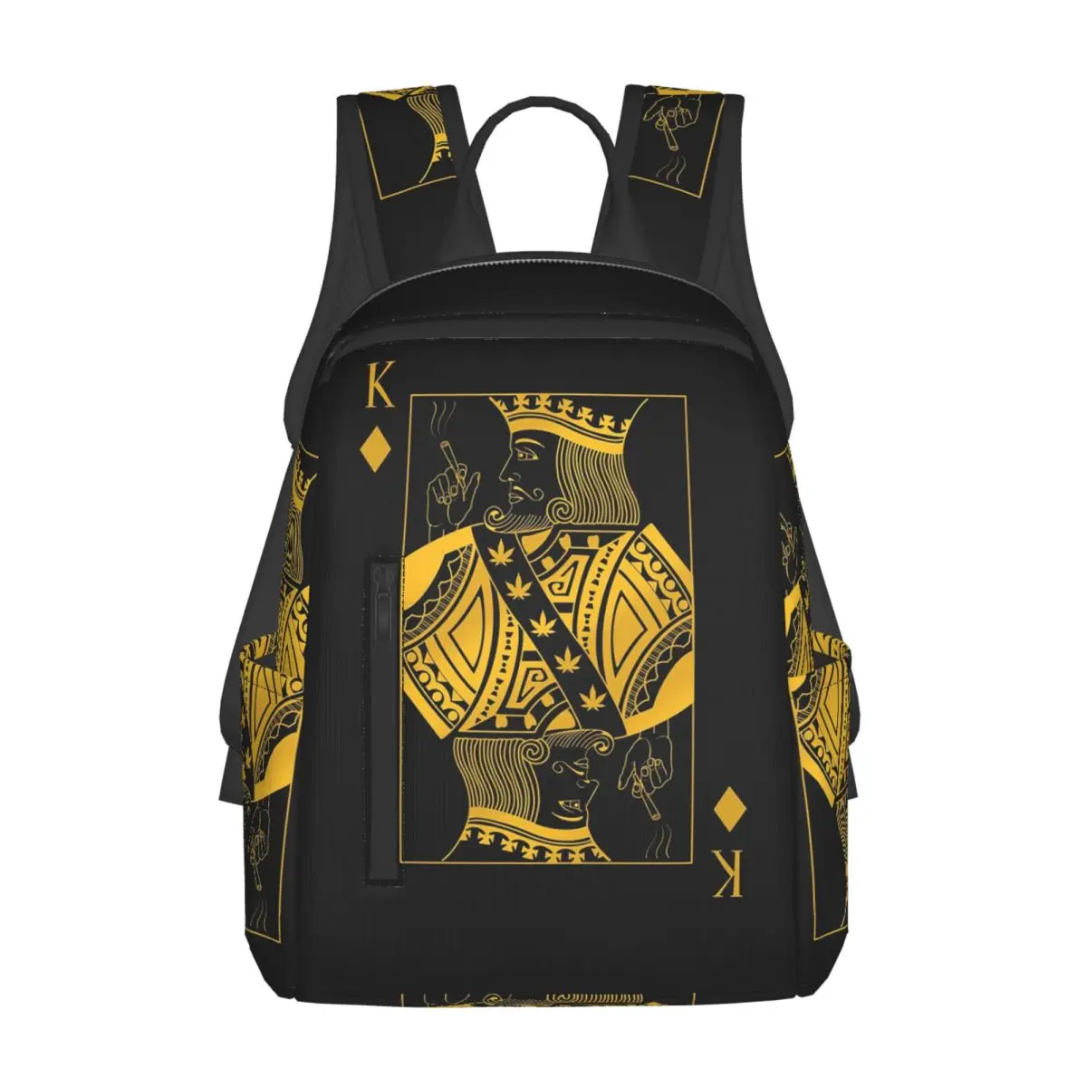 King Of Diamonds Black Poker Playing Card Backpack Daypack Large Capacity BookBag School Bag Shoulder Bags for Men Women
King Of Diamonds Black Poker Playing Card Backpack Daypack Large Capacity BookBag School Bag Shoulder Bags for Men Women