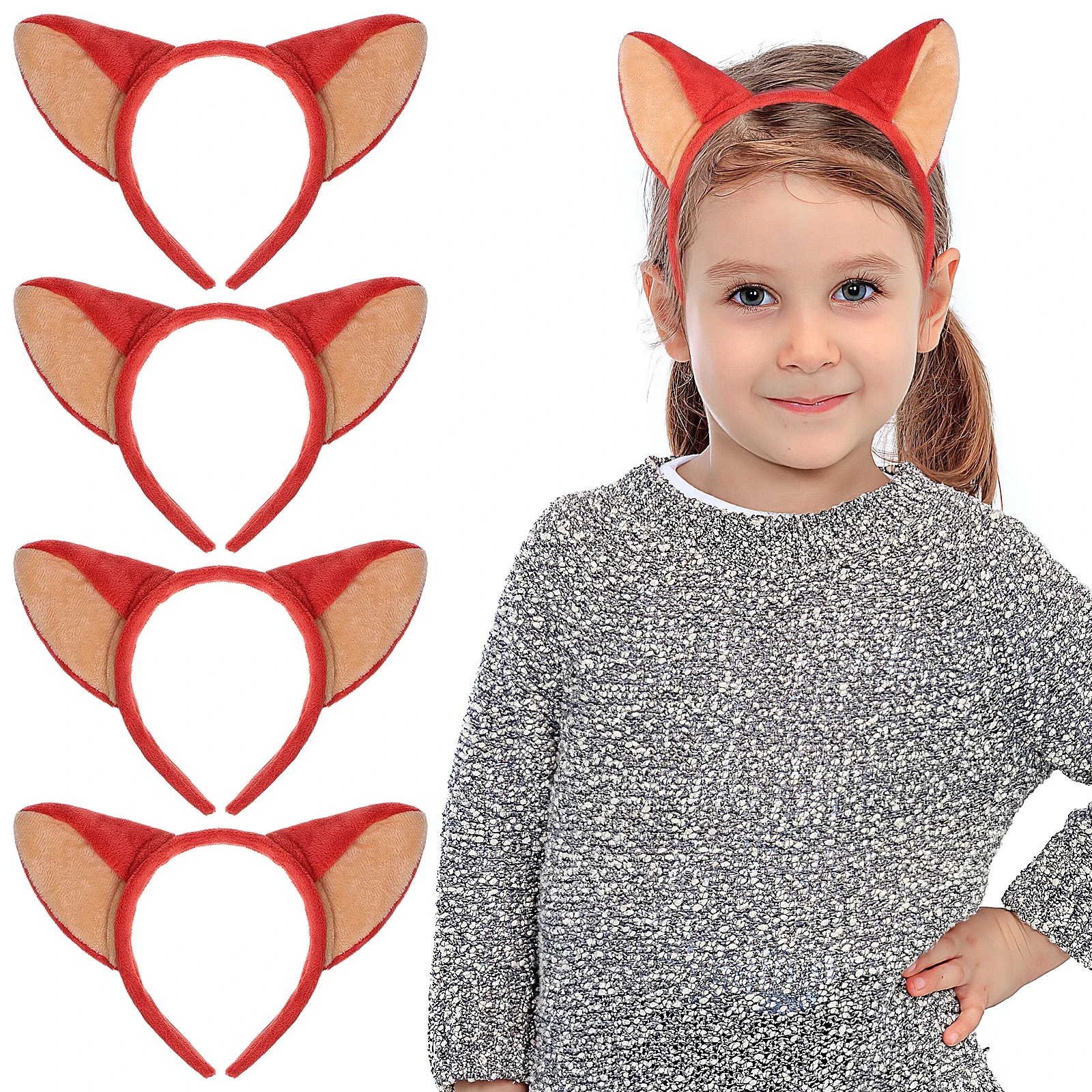 4pcs Fox Ears Headband Halloween Costumes Adults Hair Hoop Party Accessories Baby Lightweight ComfortableGirls Attractive
4pcs Fox Ears Headband Halloween Costumes Adults Hair Hoop Party Accessories Baby Lightweight ComfortableGirls Attractive
