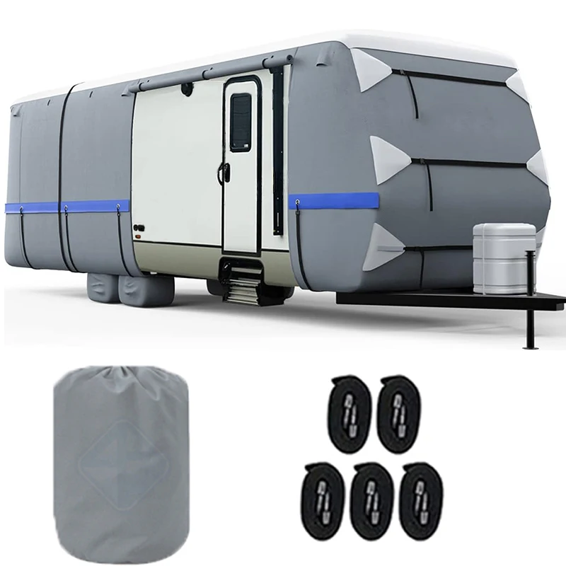 For RV Customized High Quality Rip-Stop 600D Motorhome Camper Travel Trailer Cover Waterproof Rip-Resistant Anti-UV Rv Cover
For RV Customized High Quality Rip-Stop 600D Motorhome Camper Travel Trailer Cover Waterproof Rip-Resistant Anti-UV Rv Cover
