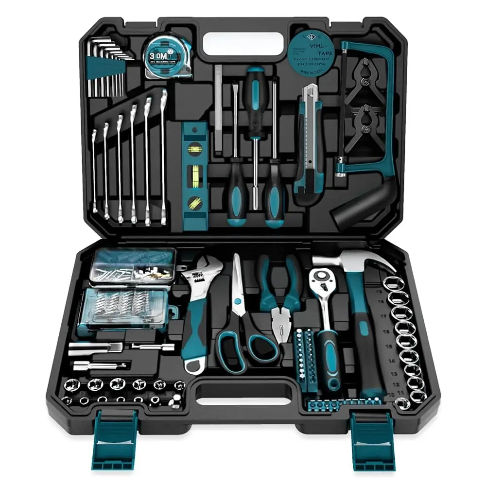 Home Tool Kit 257-Pcs - Household Basic Repair Tool Set For Men Women - General Hand Mechanic'S Tool Set & Screwdriver Set &
Home Tool Kit 257-Pcs - Household Basic Repair Tool Set For Men Women - General Hand Mechanic'S Tool Set & Screwdriver Set &