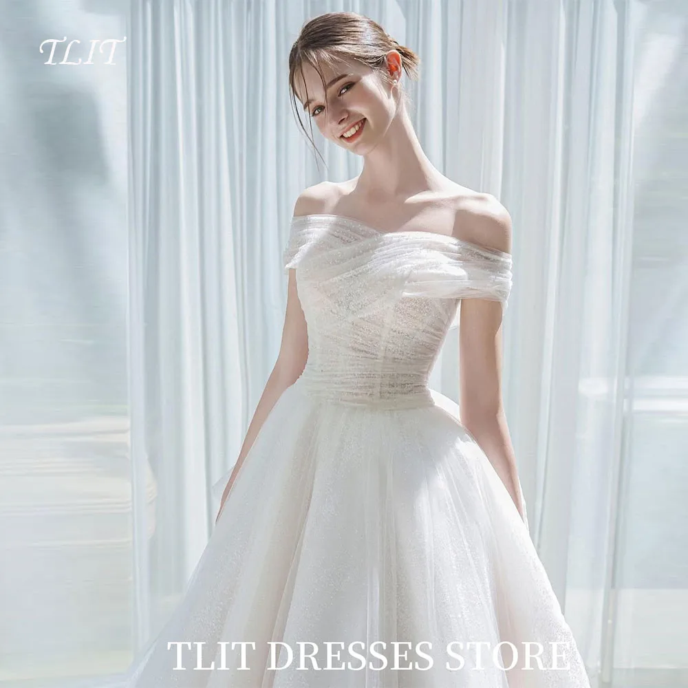 TLIT Elegant White Wedding Dresses Off The Shoulder Prom Gowns Korea Bridal Dress Photos Shoot Bow Customized Floor-Length Gowns
TLIT Elegant White Wedding Dresses Off The Shoulder Prom Gowns Korea Bridal Dress Photos Shoot Bow Customized Floor-Length Gowns