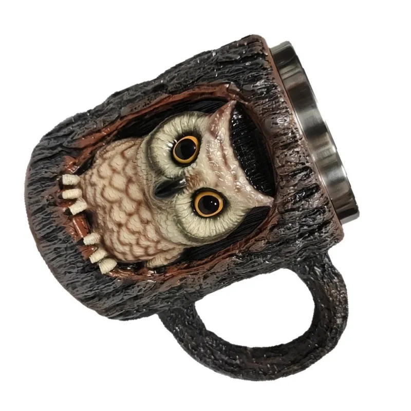 ABMR-Stainless Steel Owl-Shaped Mug - For Creative Cartoon Design Coffee Cup Without Lid, 300Ml
ABMR-Stainless Steel Owl-Shaped Mug - For Creative Cartoon Design Coffee Cup Without Lid, 300Ml