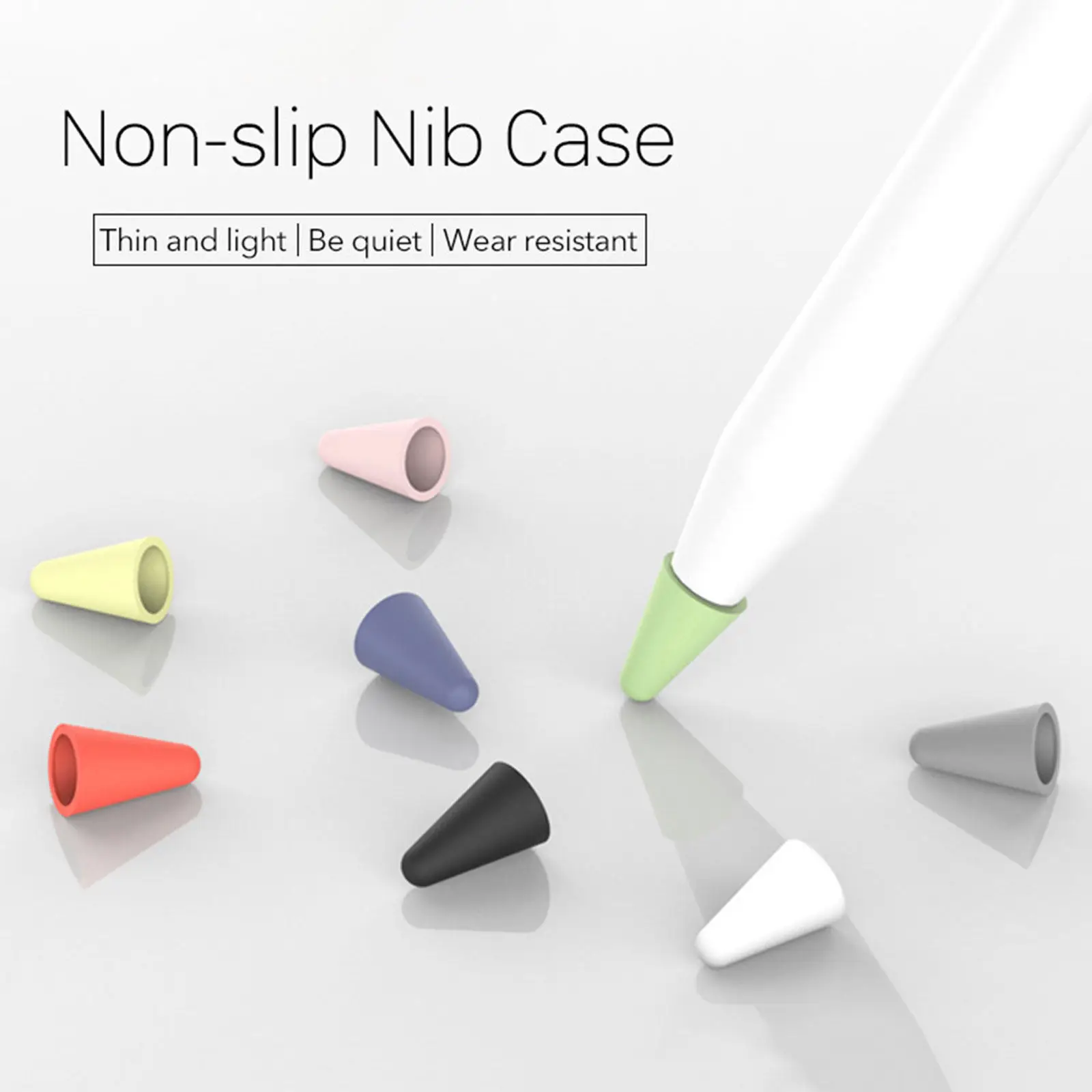 Набор из 8 силиконовых защитных колпачков для наконечников стилусов Pencil 1, обеспечивающих бесшумное письмо и улучшенную точность рисования
Набор из 8 силиконовых защитных колпачков для наконечников стилусов Pencil 1, обеспечивающих бесшумное письмо и улучшенную точность рисования