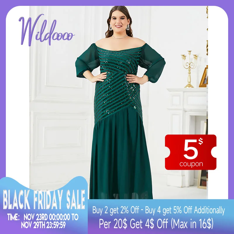 Plus Size Elegant Fashion Women Dress Long Sleeve Shoulder Off Loose Squins Patchwork Pullover Western Style Ladies Dress Autumn
Plus Size Elegant Fashion Women Dress Long Sleeve Shoulder Off Loose Squins Patchwork Pullover Western Style Ladies Dress Autumn