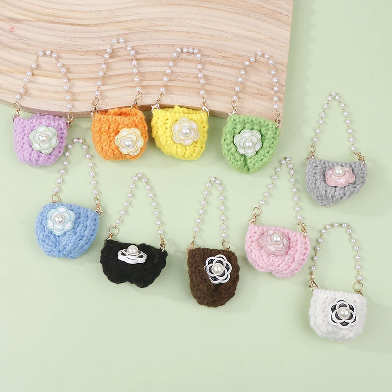 Dollhouse New Mini Woolen Bag Pearl Chain Bag Hand-held Crossbody Trendy Chain Bag
Dollhouse New Mini Woolen Bag Pearl Chain Bag Hand-held Crossbody Trendy Chain Bag