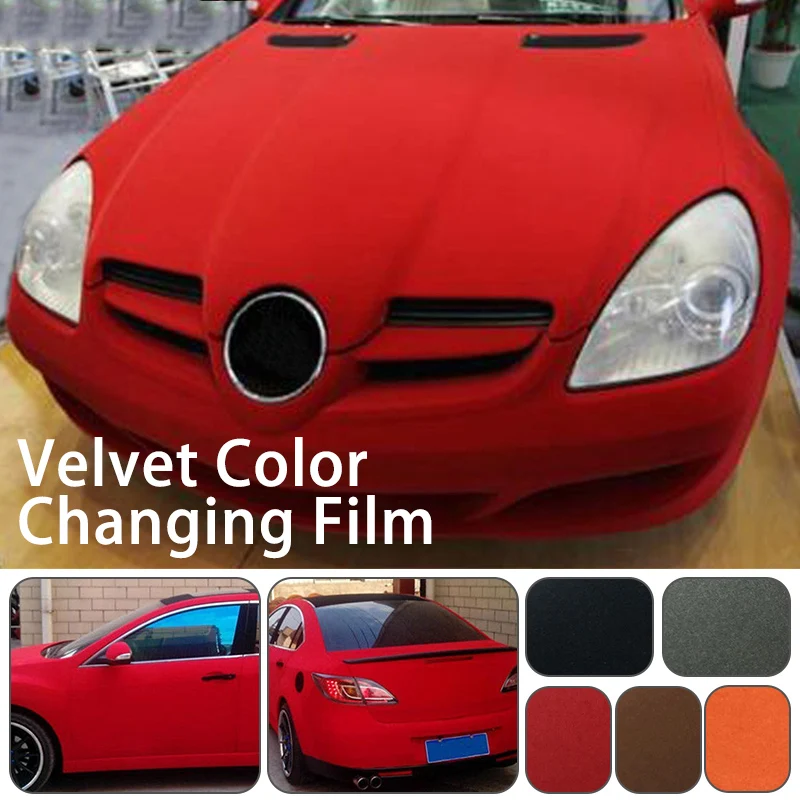 Velvet Fabric Suede Vinyl Wrapping Films Change Color Self Adhesive Car Sticker for DIY Auto Interior Outside Decor Car Styling
Velvet Fabric Suede Vinyl Wrapping Films Change Color Self Adhesive Car Sticker for DIY Auto Interior Outside Decor Car Styling