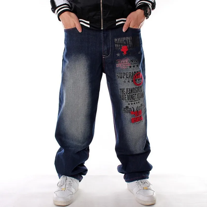 Casual Skateboard Hip Hop Jeans Letter Embroidery Baggy Jeans Mens Denim Pants Loose Streetwear Pants for Men Oversize Trousers
Casual Skateboard Hip Hop Jeans Letter Embroidery Baggy Jeans Mens Denim Pants Loose Streetwear Pants for Men Oversize Trousers
