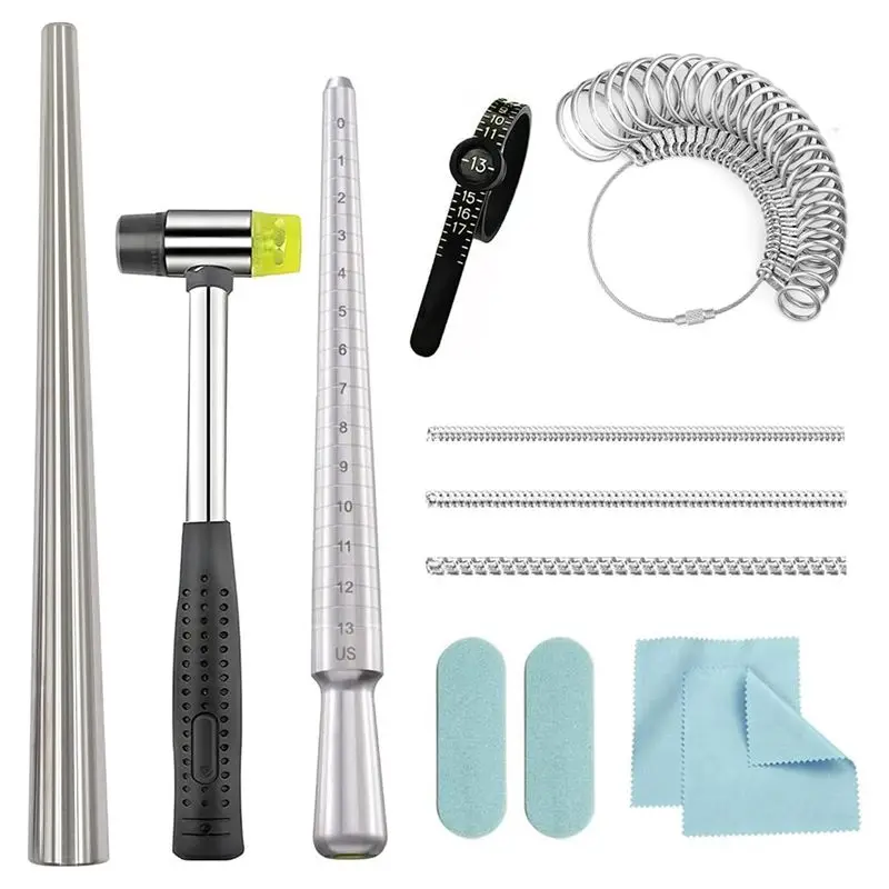 A80I Ring Mandrel Metal Ring Sizer Measuring Tool Ring Size Measurer Ring Fixer Repair Kit Jewelry Mandrel Ring Sizer Kit
A80I Ring Mandrel Metal Ring Sizer Measuring Tool Ring Size Measurer Ring Fixer Repair Kit Jewelry Mandrel Ring Sizer Kit