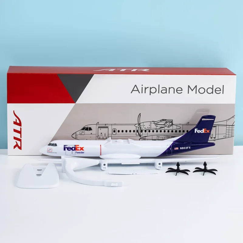 1:100 Scale 28 cm Diecast Resin Model Fedex ATR72-600 Cargo Aircraft Airplane With Base Propeller Assemble Collection Display
1:100 Scale 28 cm Diecast Resin Model Fedex ATR72-600 Cargo Aircraft Airplane With Base Propeller Assemble Collection Display