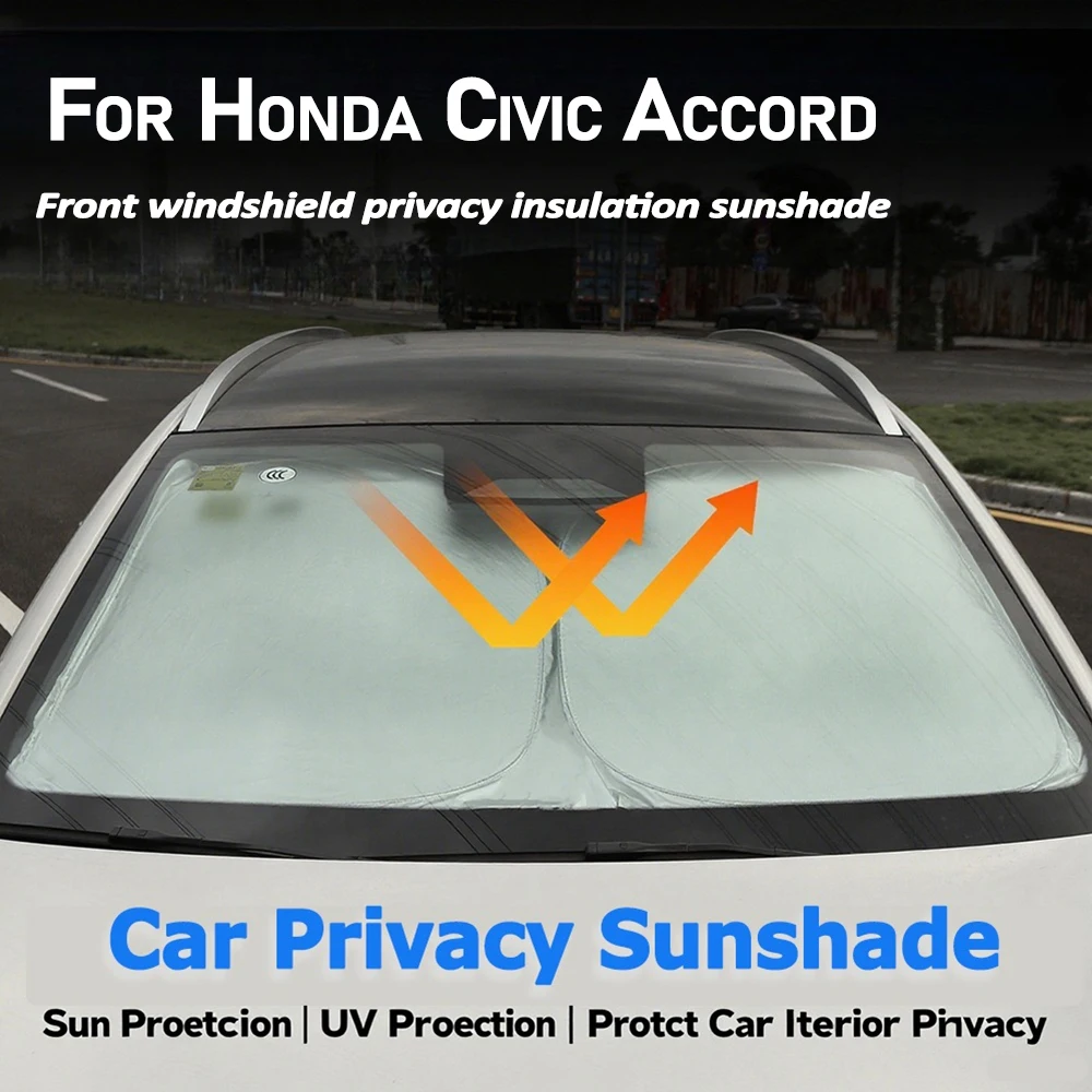 Car Windshield Sunshade Fit For HONDA Civic Accord Car Sunshade Summer Car Essentials Sun Cover Outdoor Privacy Protection 
Car Windshield Sunshade Fit For HONDA Civic Accord Car Sunshade Summer Car Essentials Sun Cover Outdoor Privacy Protection