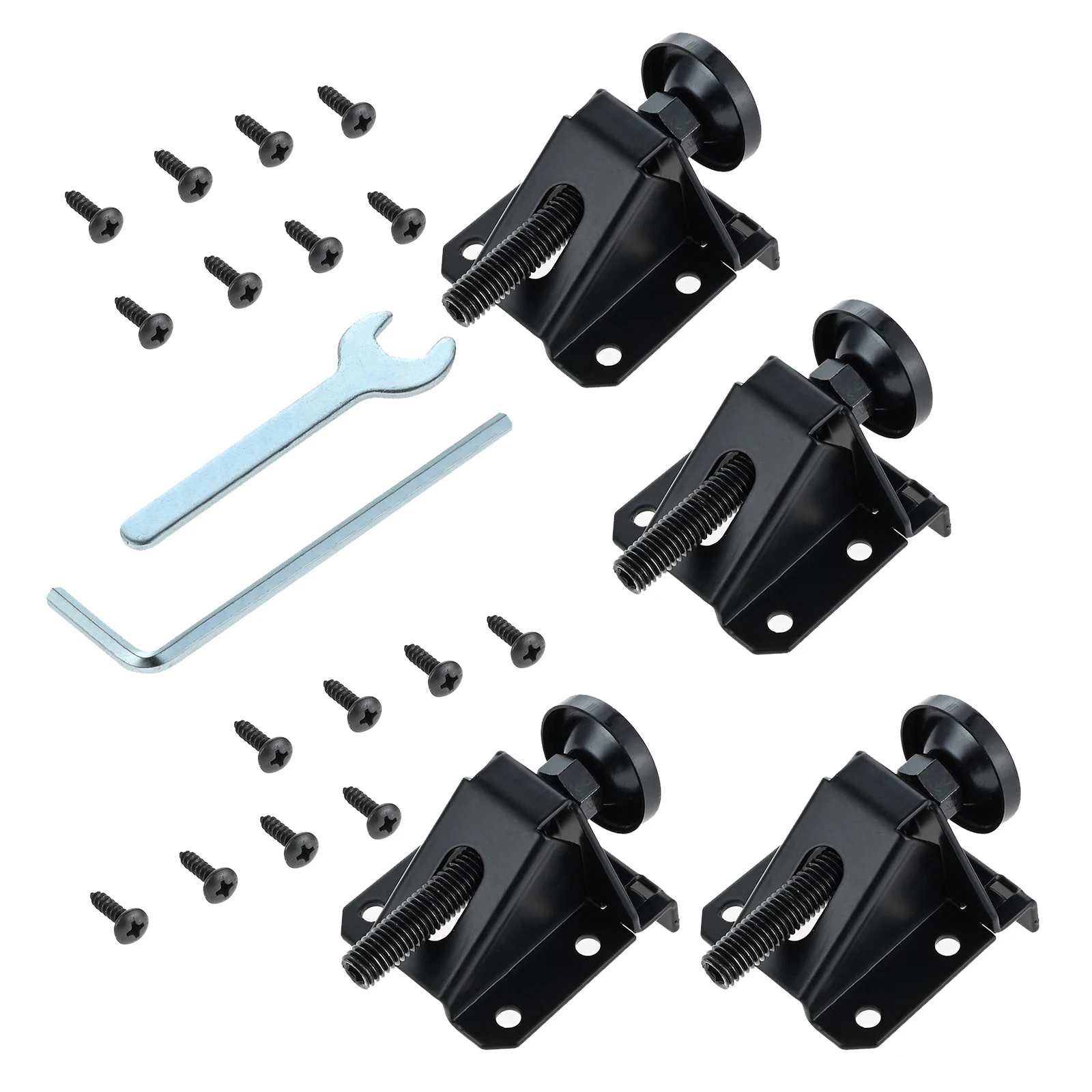4pcs Adjustable Leveling Feet Heavy Duty Height Adjuster Furniture Leg Leveler with Wrench & Screws for Cabinet Table Workbench
4pcs Adjustable Leveling Feet Heavy Duty Height Adjuster Furniture Leg Leveler with Wrench & Screws for Cabinet Table Workbench