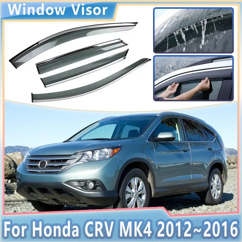 4PCS Car Window Rain Awning For Honda CRV CR-V CR V MK4 2012~2016 2014 2015 Visor Guard Covers Deflector Trim Auto Accessories
4PCS Car Window Rain Awning For Honda CRV CR-V CR V MK4 2012~2016 2014 2015 Visor Guard Covers Deflector Trim Auto Accessories