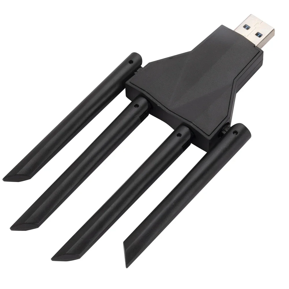 USB 3.0 Network Card USB Adapter 1300Mbps Dual Band 2.4G/5.8Ghz Wi-Fi Dongle 4 Antenna Wireless Receiver 600Mbps Plug-and-Play
USB 3.0 Network Card USB Adapter 1300Mbps Dual Band 2.4G/5.8Ghz Wi-Fi Dongle 4 Antenna Wireless Receiver 600Mbps Plug-and-Play