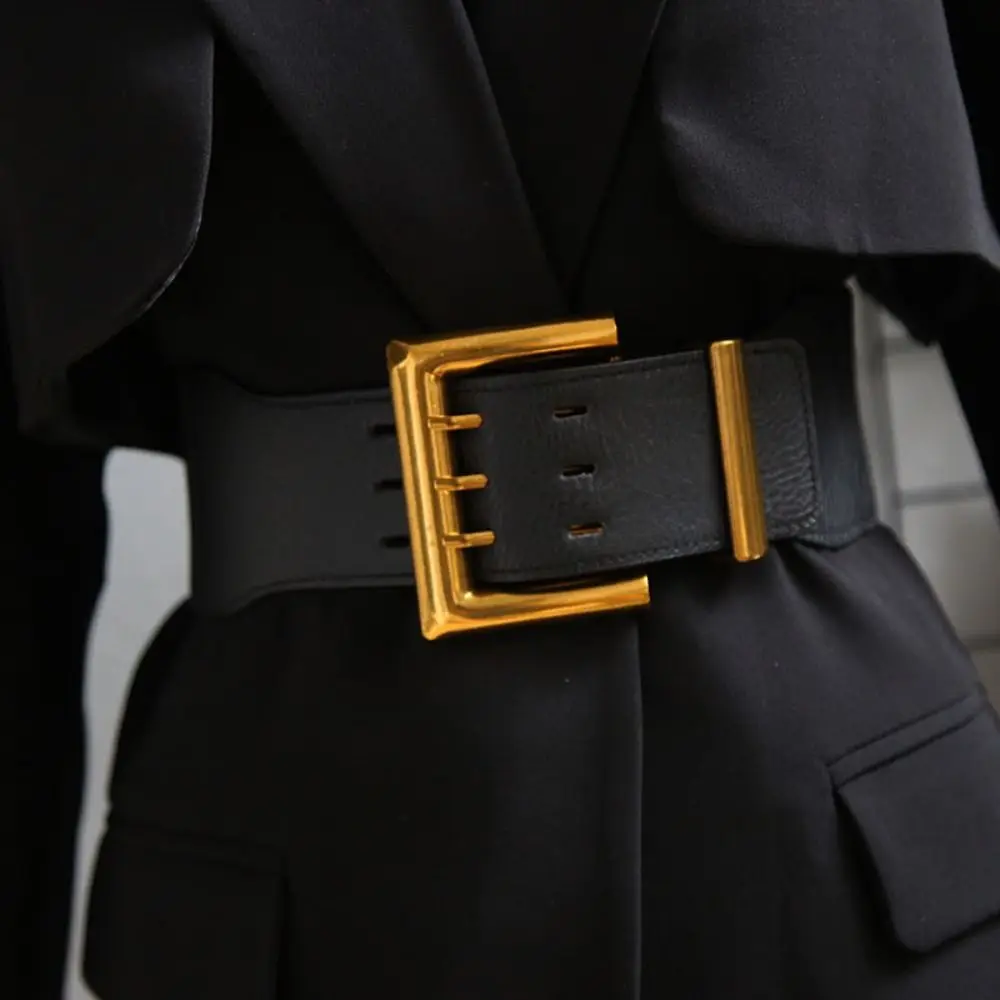 Fashion Leather Elastic Cummerbunds Elastic Tie Rope Corset Belt Slimming Solid Color Wide Waist Corset Ladies
Fashion Leather Elastic Cummerbunds Elastic Tie Rope Corset Belt Slimming Solid Color Wide Waist Corset Ladies