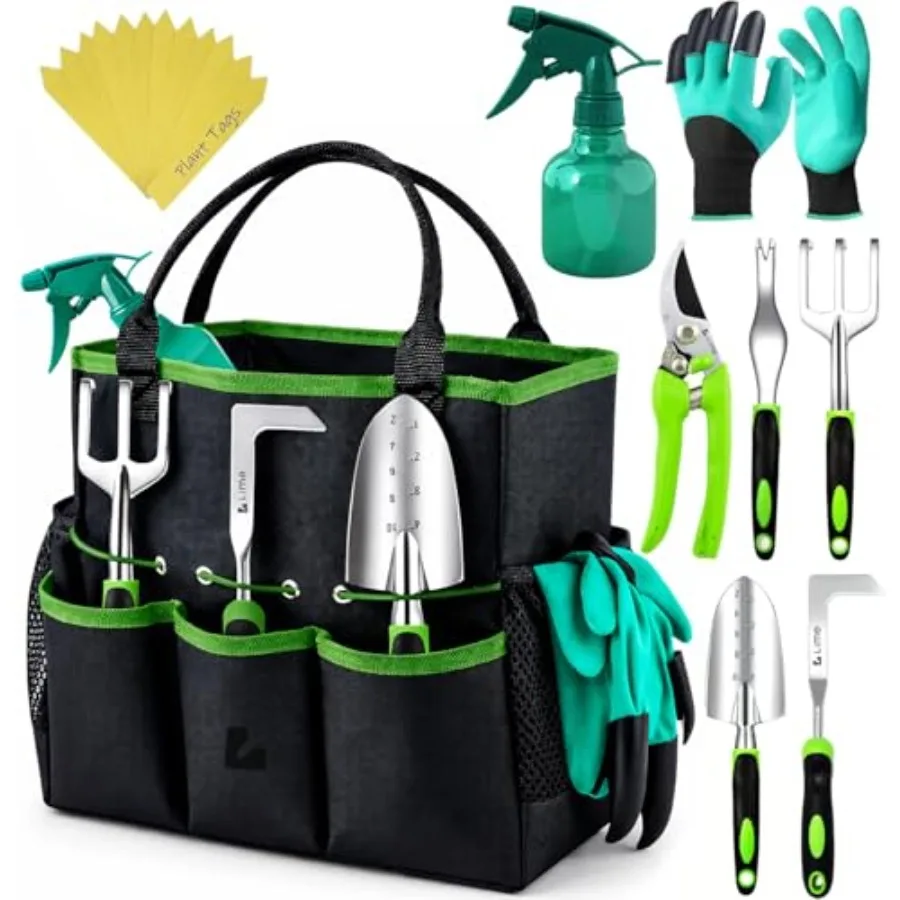 Heavy Duty Gardening Tools - Gardening Gifts for Women, Men, Mom, Dad - Durable, Ergonomic Garden Tools Set Green
Heavy Duty Gardening Tools - Gardening Gifts for Women, Men, Mom, Dad - Durable, Ergonomic Garden Tools Set Green